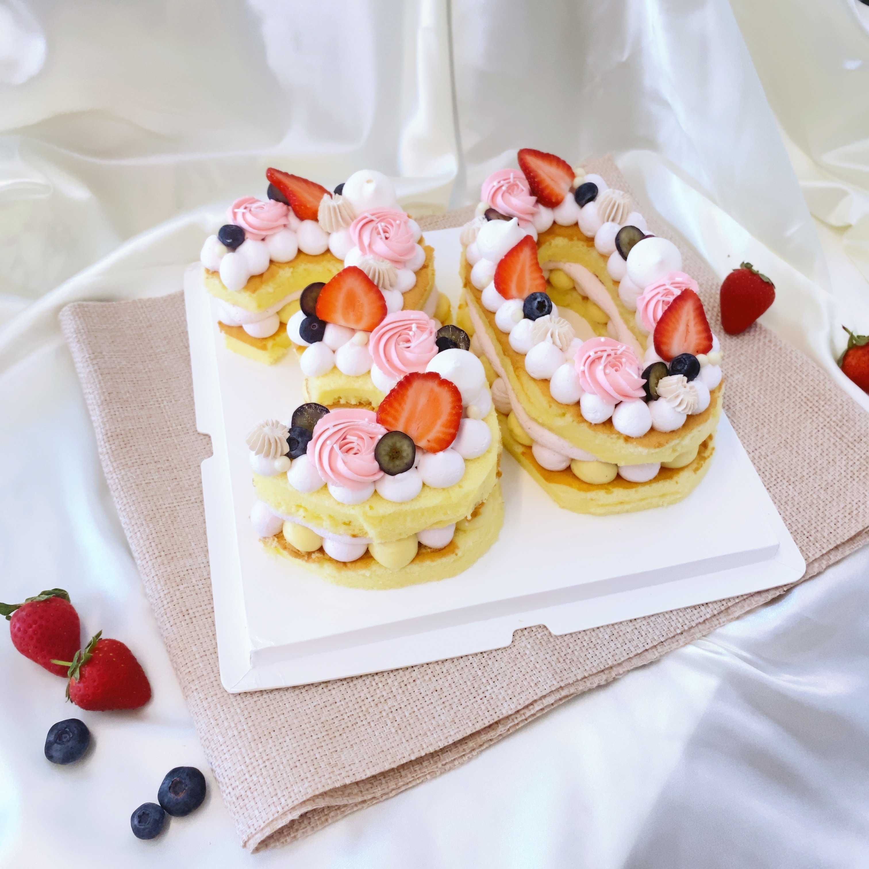 數字30（基本款/淺粉）