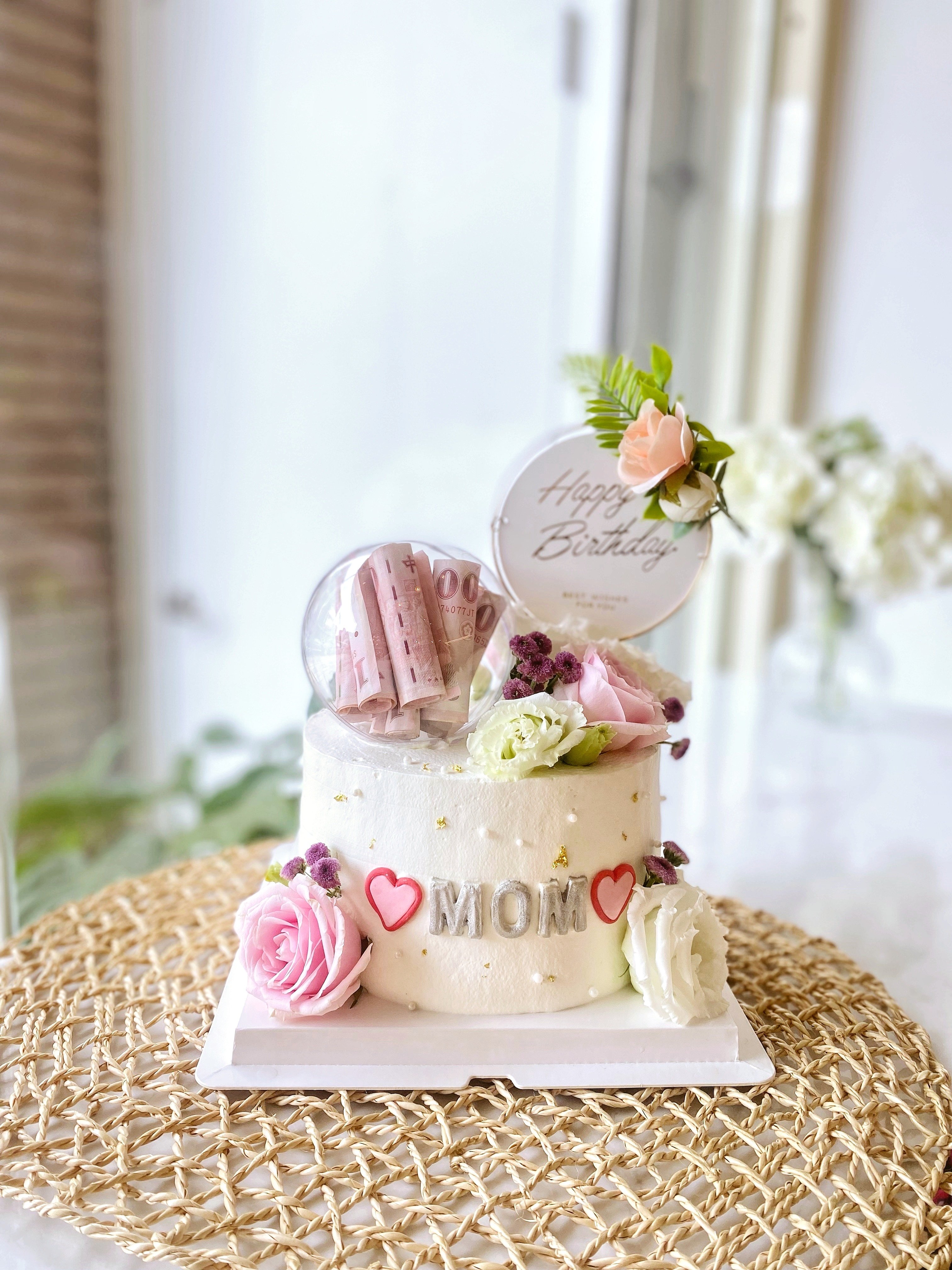 A011鮮花錢球蛋糕