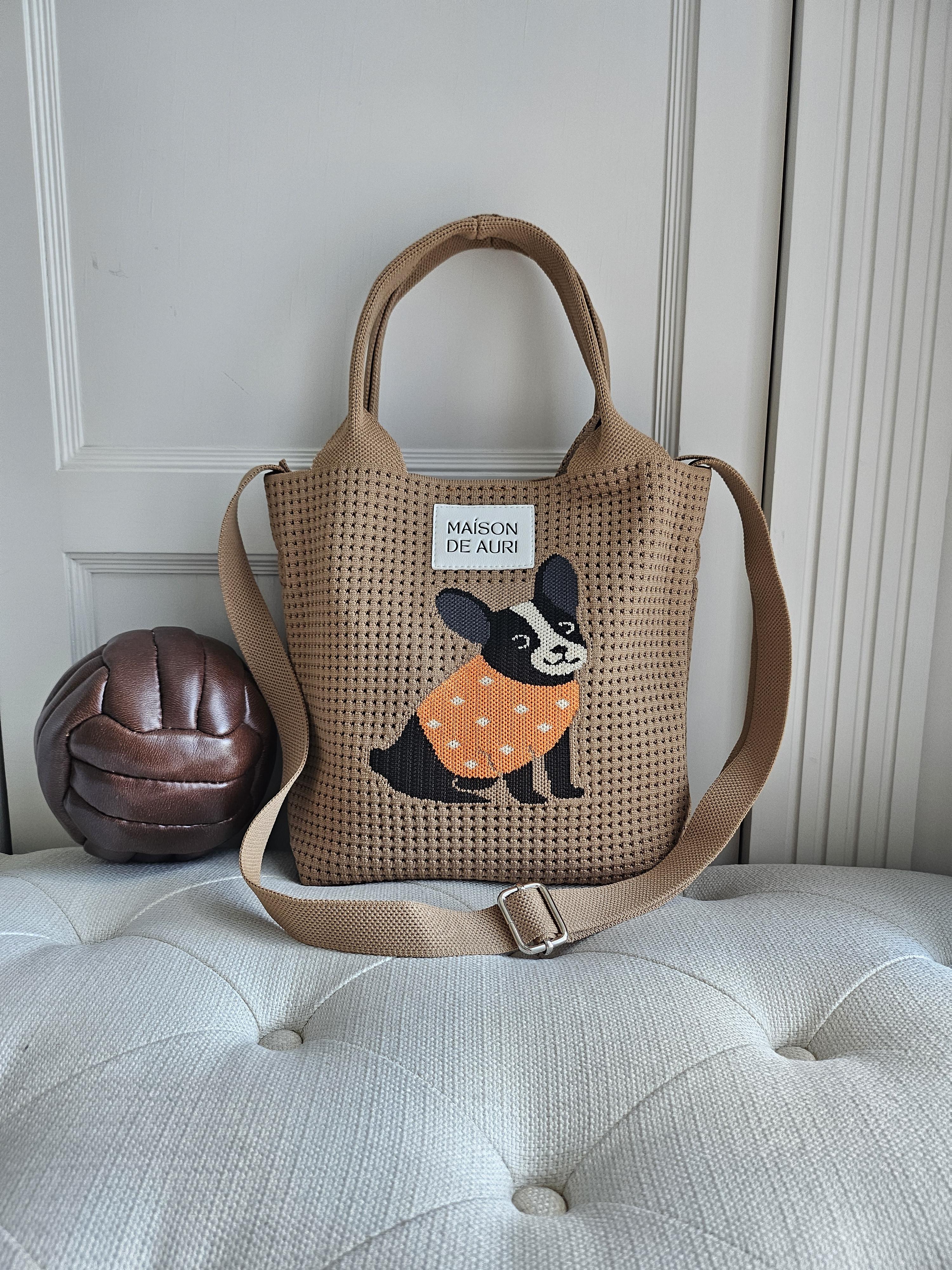 Frenchie Dot Mini 法鬥點點小提包