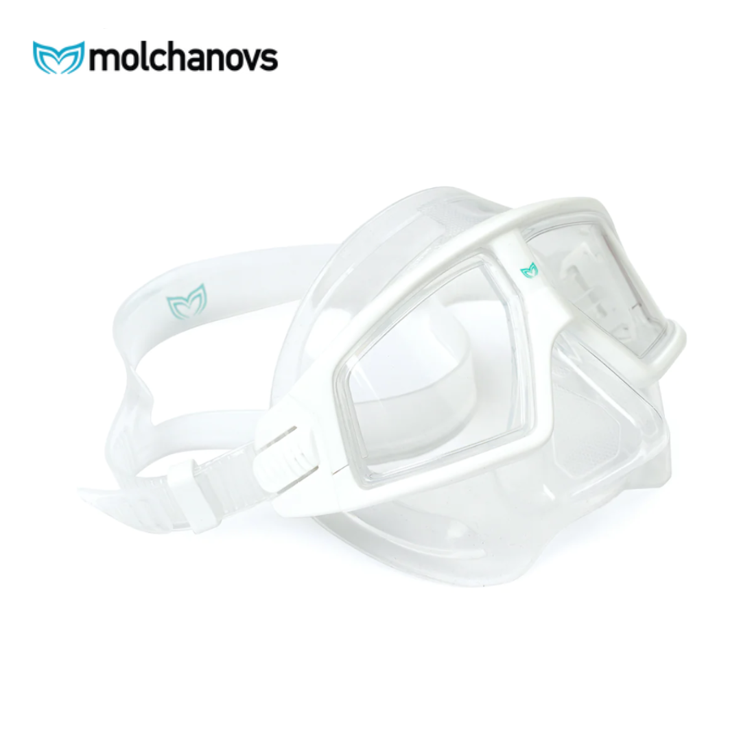 Molchanovs 抹茶 曲面自潛面鏡 透明白框