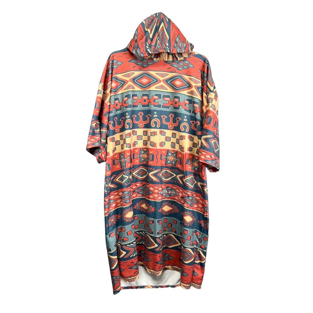 普魯士藍毛巾衣 波西米亞