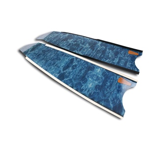 LEADERFINS 玻纖蛙鞋 水藍迷彩(黑邊條/白邊條)