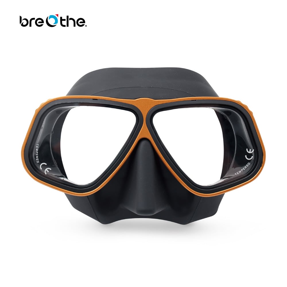 Breathe 水呼吸 自潛低容積面鏡 黑底多色鋁合金框