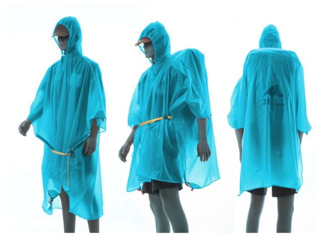 三峰出 3F 戶外輕量化雨衣 15D/210T 袖子款