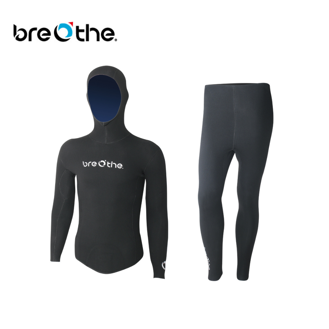 Breathe 水呼吸 3mm雙面穿 連帽超彈防寒衣 男款