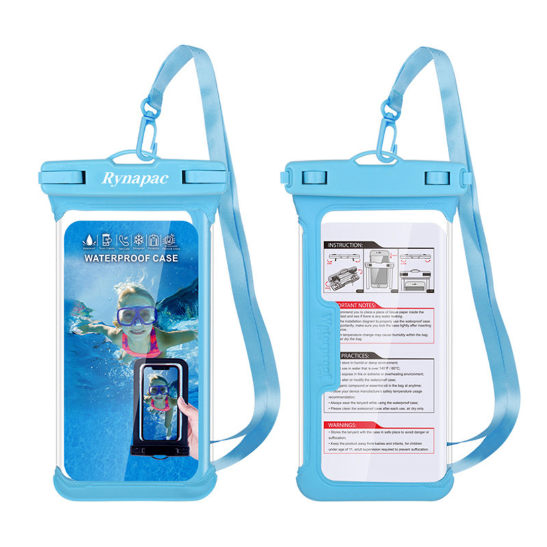 無框手機觸屏防水袋 藍色