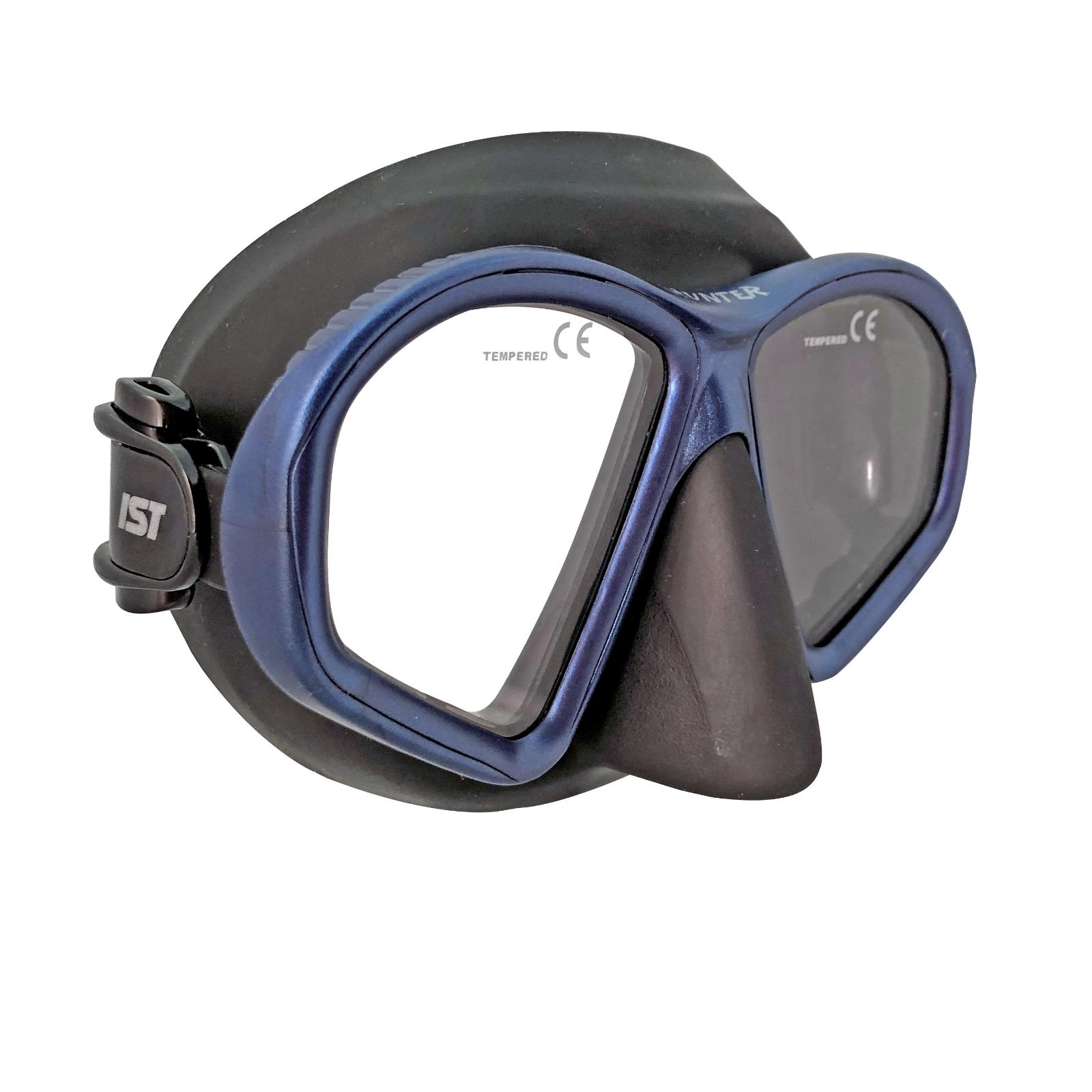 IST Hunter低容積面鏡 一般/度數鏡片 黑底藍框