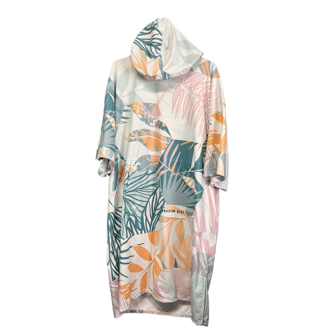 普魯士藍毛巾衣 熱帶叢林