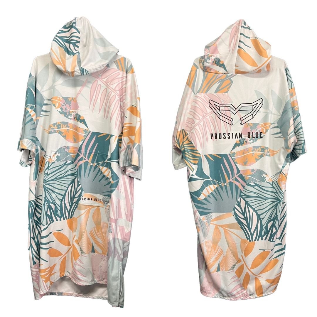 普魯士藍毛巾衣 熱帶叢林