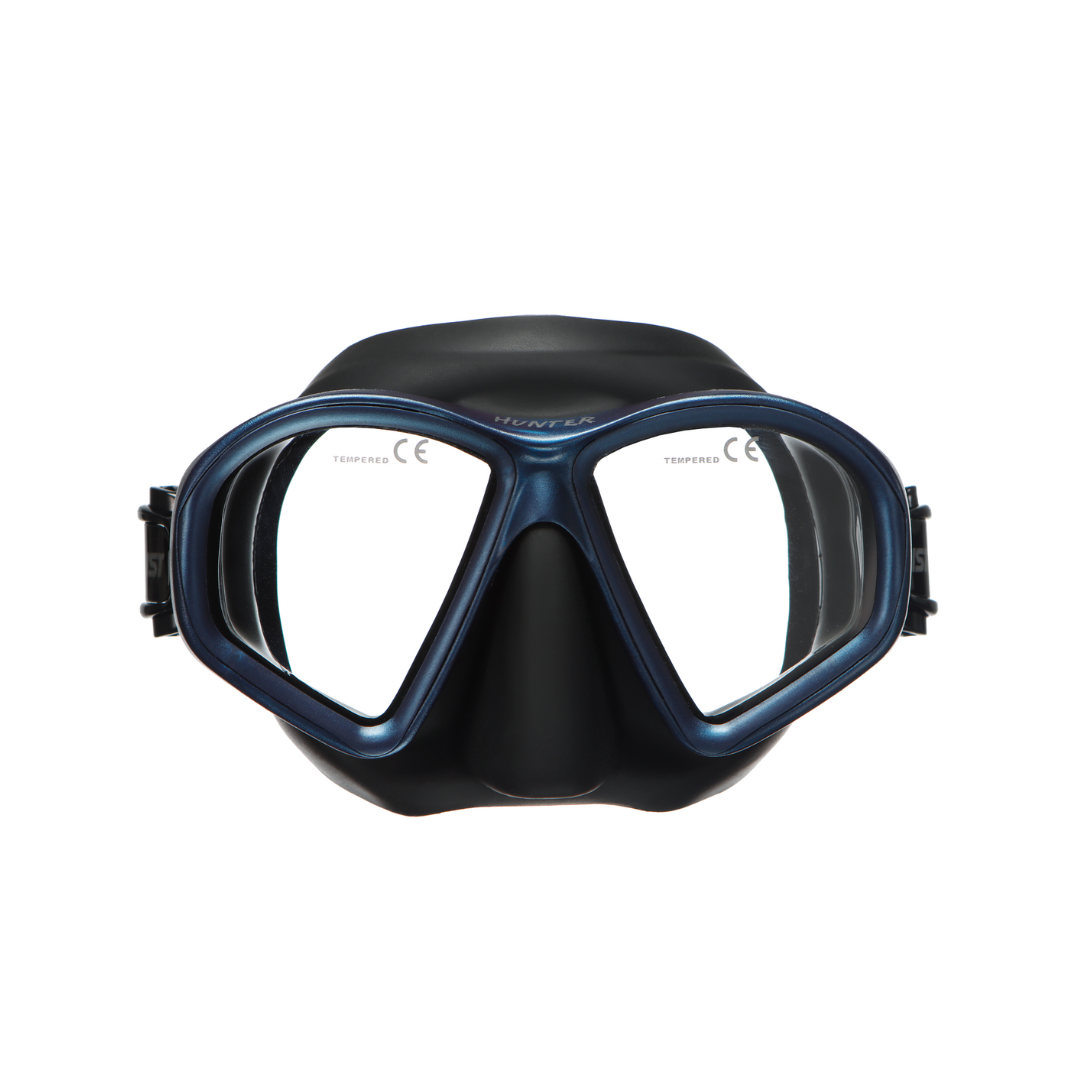 IST Hunter低容積面鏡 一般/度數鏡片 黑底藍框