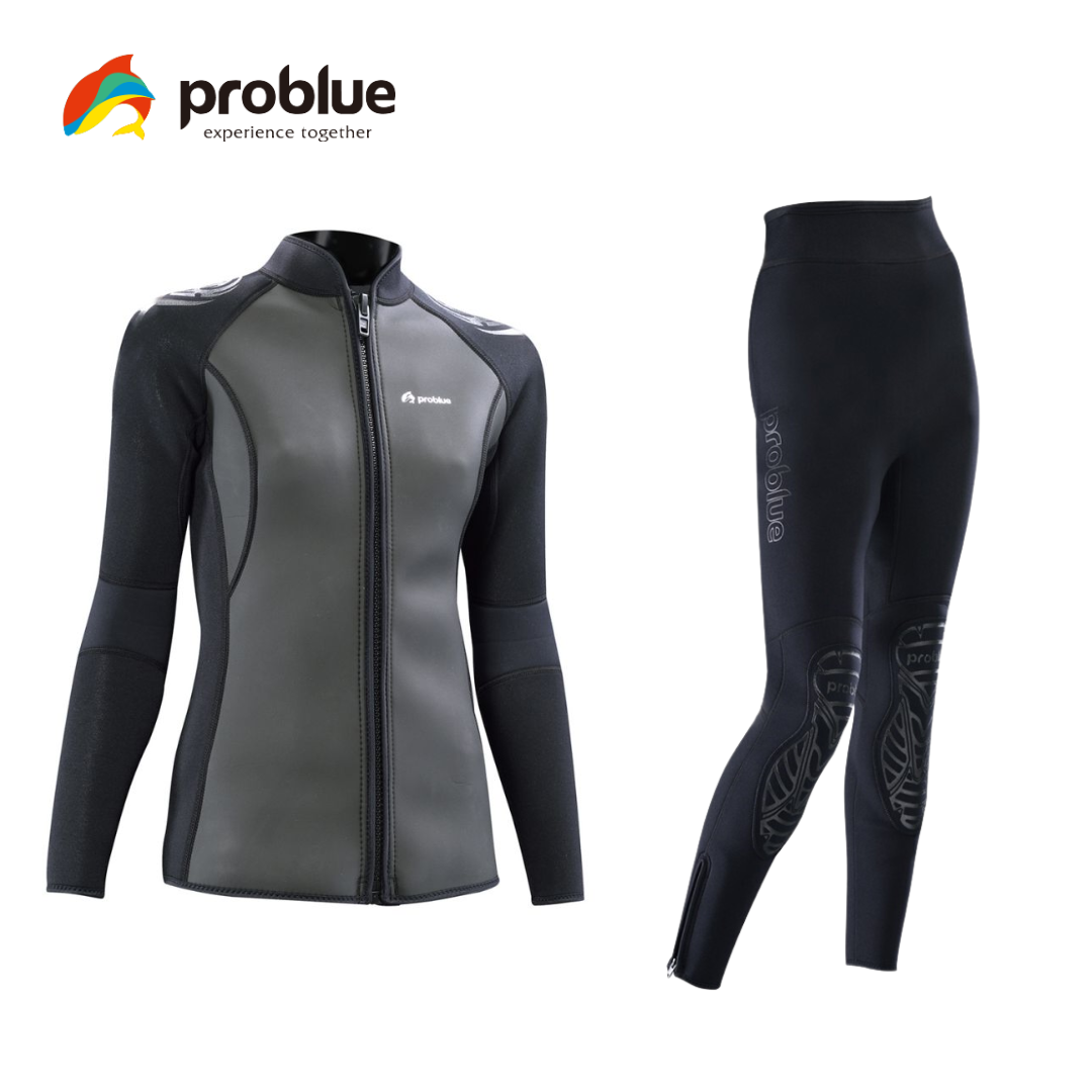 Problue 3mm 女款局部超彈 防寒衣褲