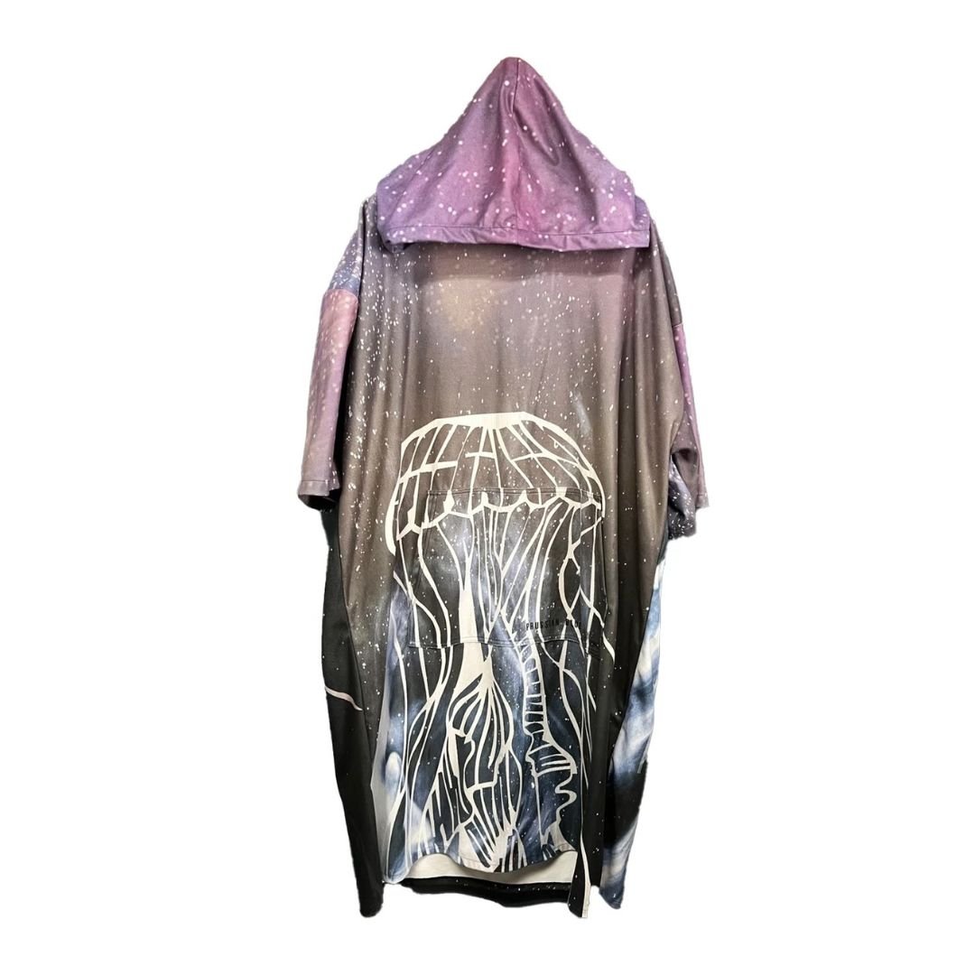 普魯士藍毛巾衣 隨波逐流