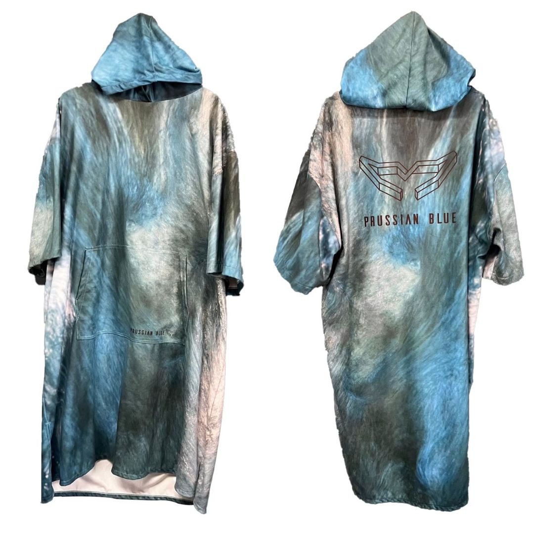 普魯士藍毛巾衣 迷霧海 普魯士藍毛巾衣 迷霧海