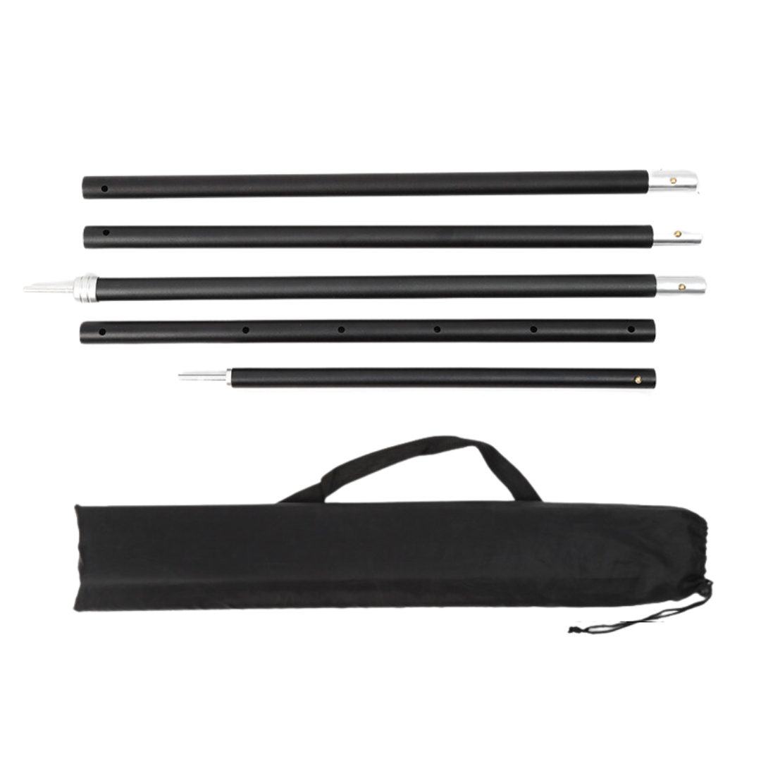 5節天幕桿 2.9m 黑色
