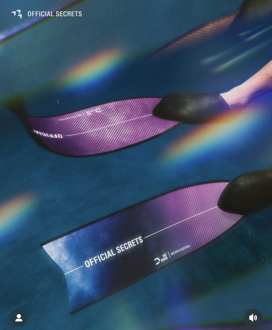 OS黑科技碳纖維蛙鞋 RAY 3D(光鍍款)