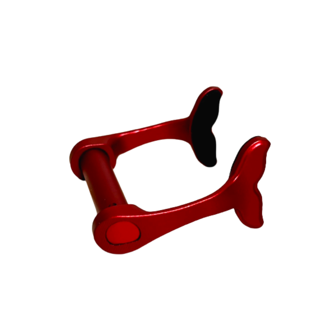 鋁合金魚尾自潛鼻夾 紅色