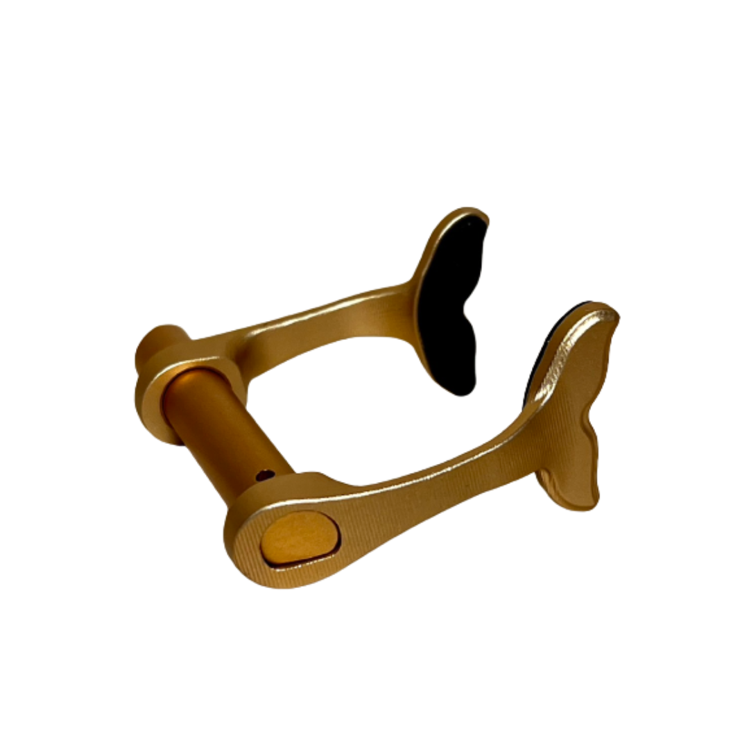 鋁合金魚尾自潛鼻夾 金色