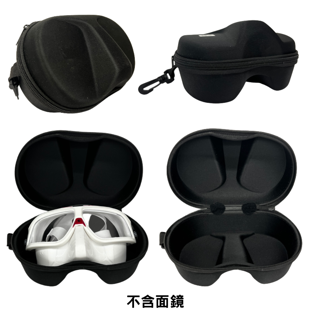 硬殼面鏡盒 黑色拉鍊款 透明有蓋款