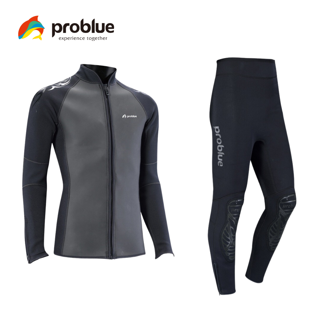 Problue 3mm 男款局部超彈 防寒衣褲