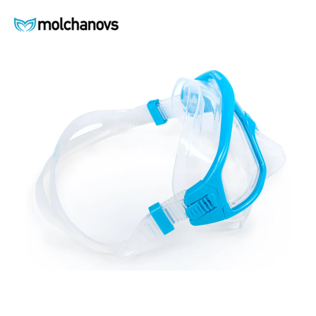 Molchanovs 抹茶 曲面自潛面鏡 透明藍框