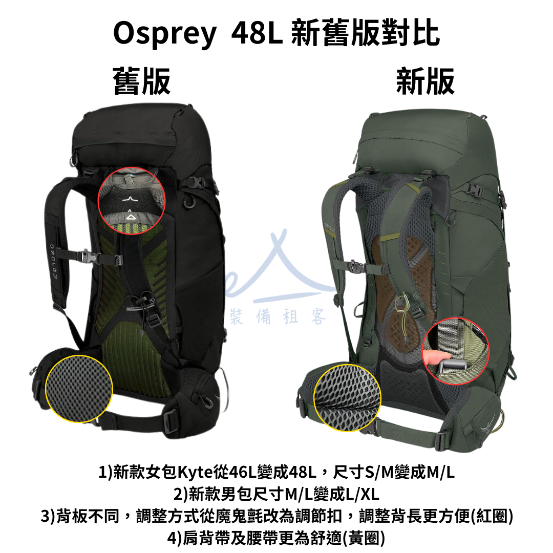 Osprey 魚鷹 Kyte 48L 登山女包 2023新款