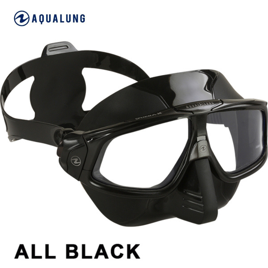 AquaLung Sphera X (思妃拉) 自潛低容積面鏡 黑色