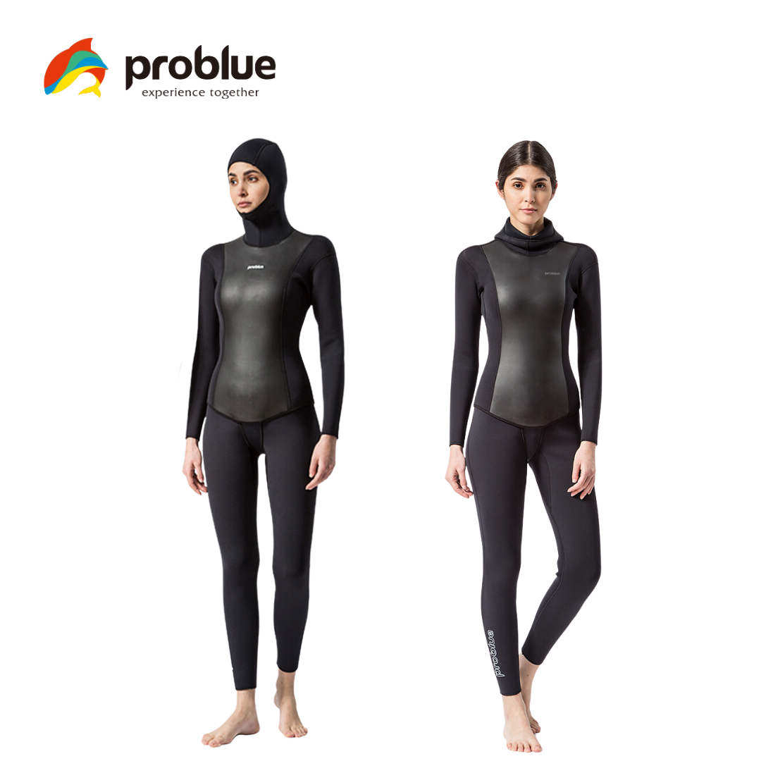 Problue 3mm 連帽超彈防寒衣 女款 Problue 3mm 連帽超彈防寒衣 女款