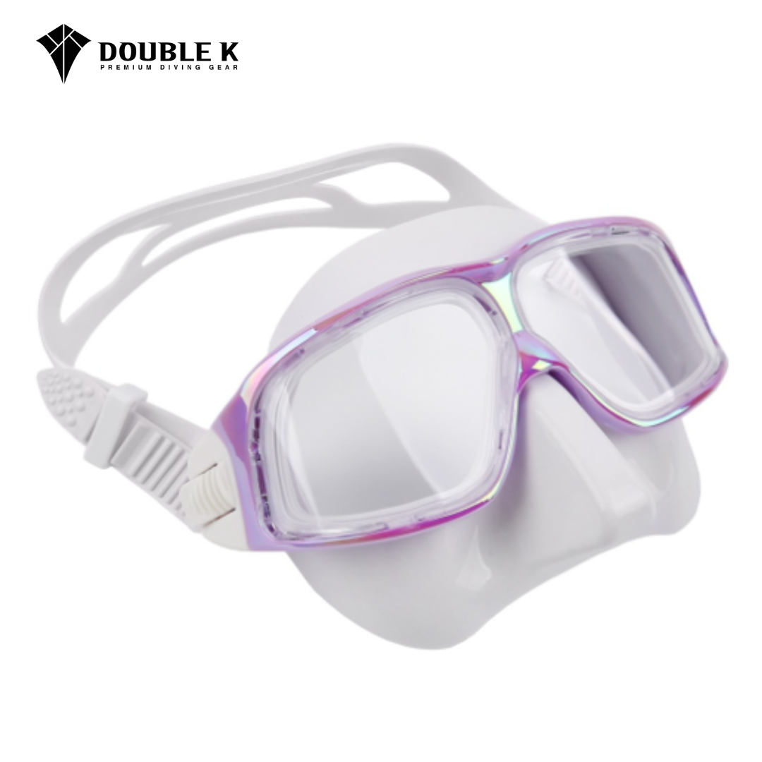 Double K 自潛曲面面鏡 白底極光紫
