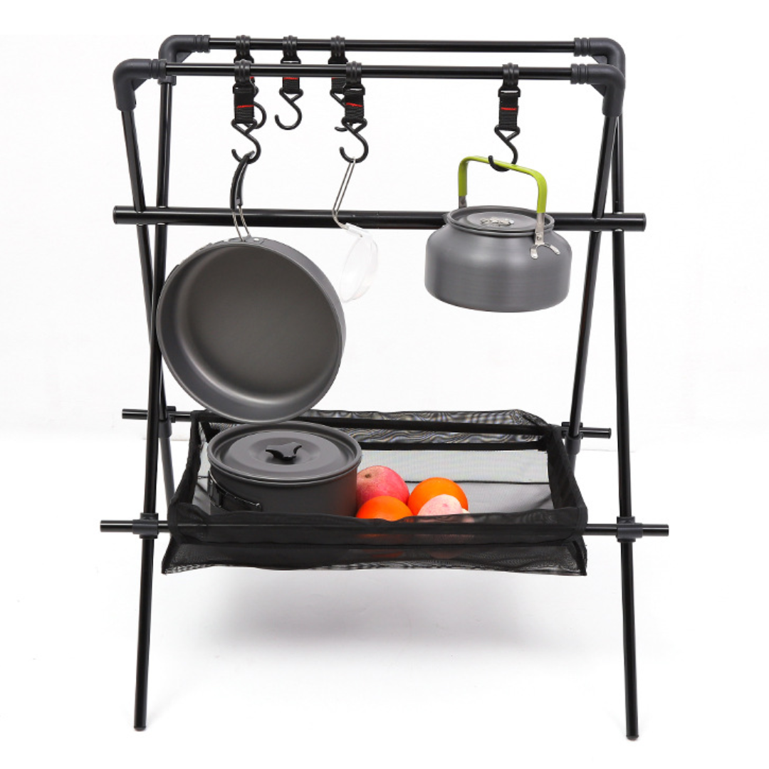 雙桿三角置物架