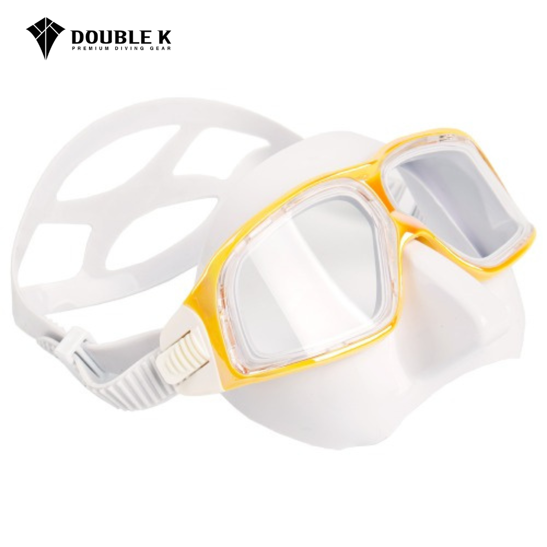 Double K 自潛曲面面鏡 白底極光黃