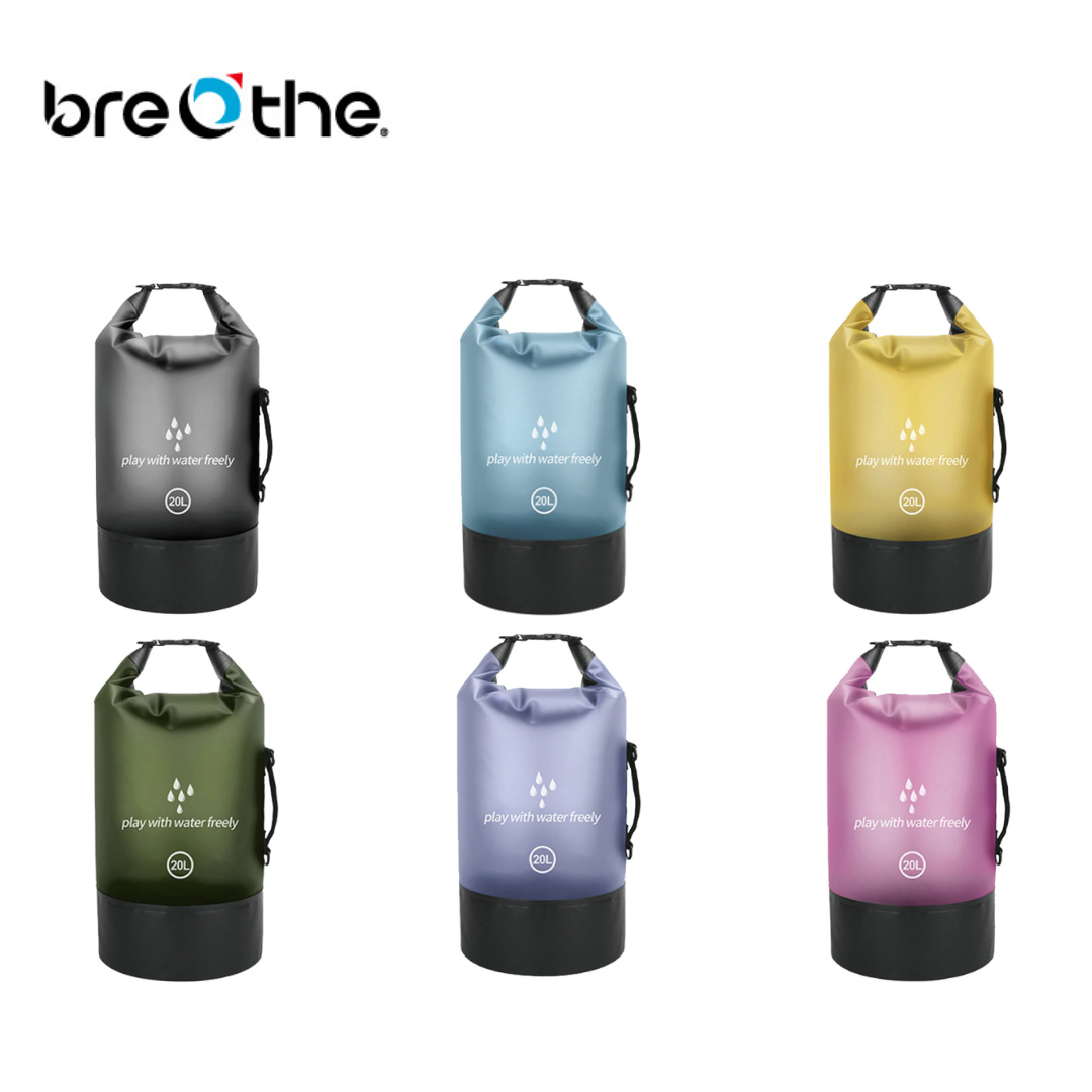 Breathe 水呼吸 透光拼接單肩背防水袋 10L
