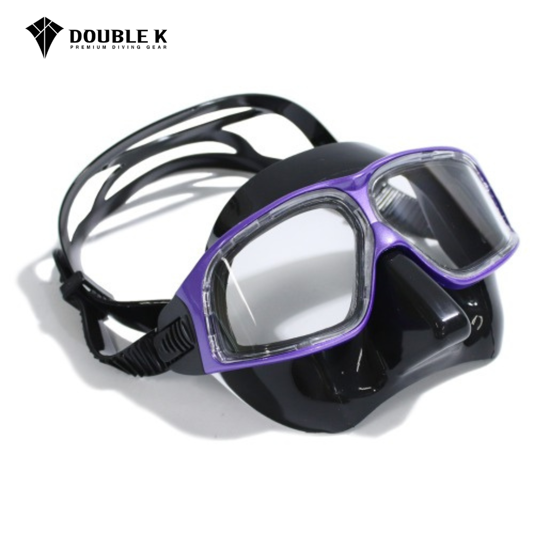 Double K 自潛曲面面鏡 黑底紫框