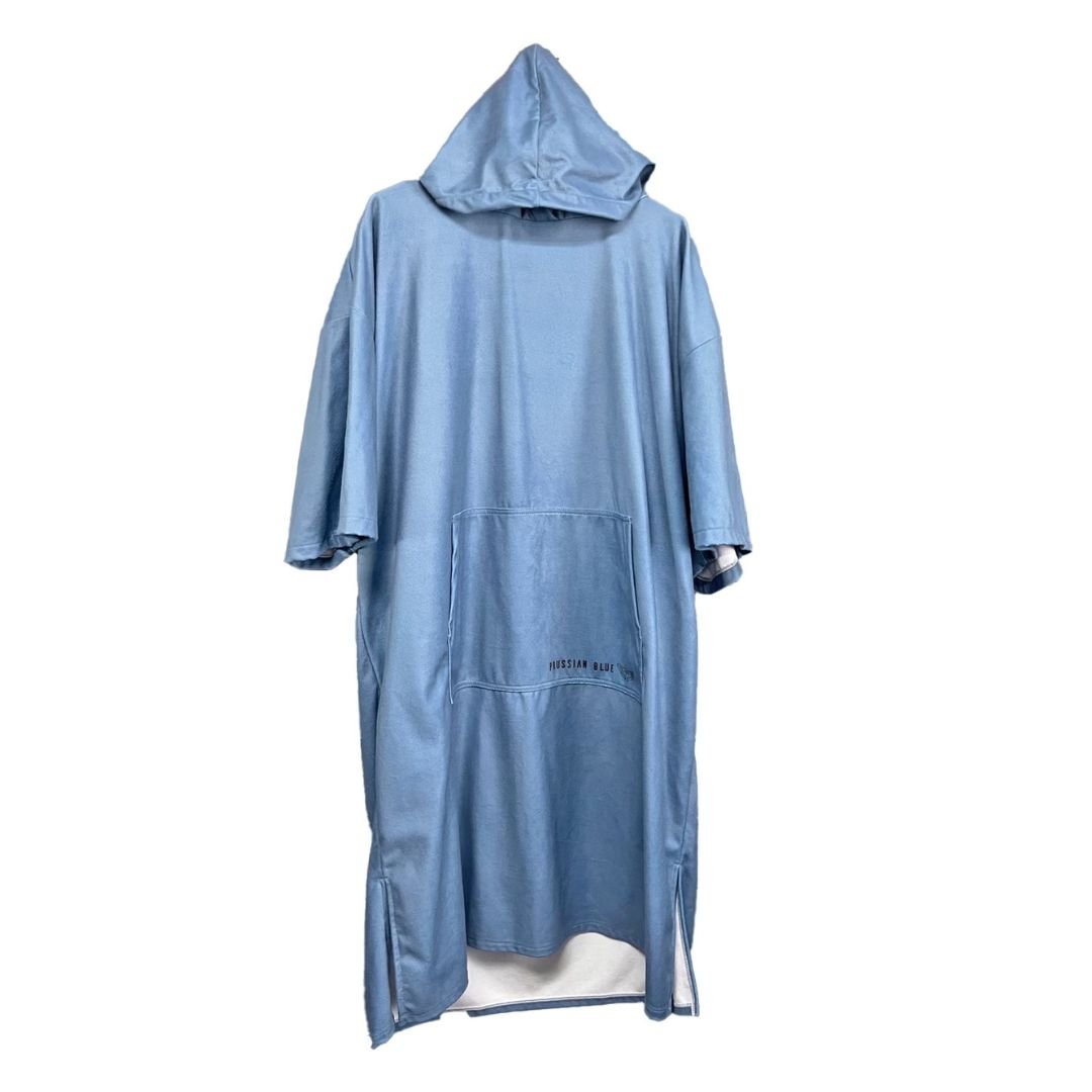 普魯士藍素色毛巾衣 藏青