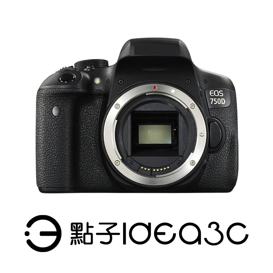 Canon EOS 750D 自動對焦系統 2,420萬畫素 3吋翻轉觸控螢幕