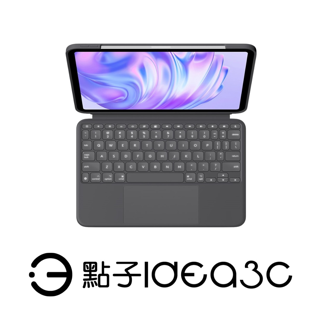Logitech Combo Touch 鍵盤保護殼 支援iPad Air M2、iPad Air 5代