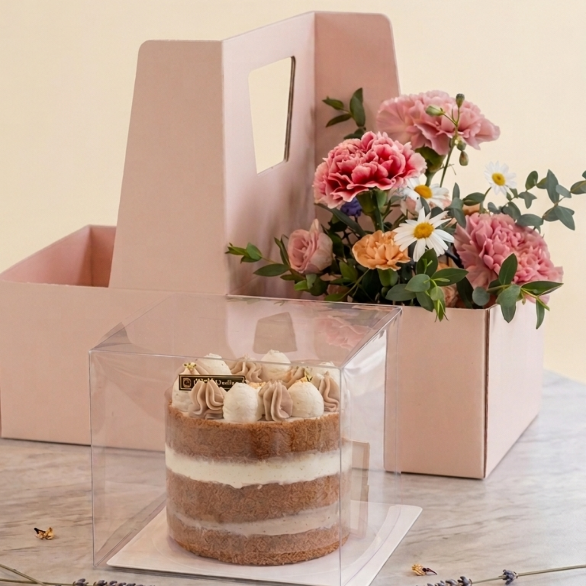 Flora & Chiffon 花與戚風聯名手提禮盒