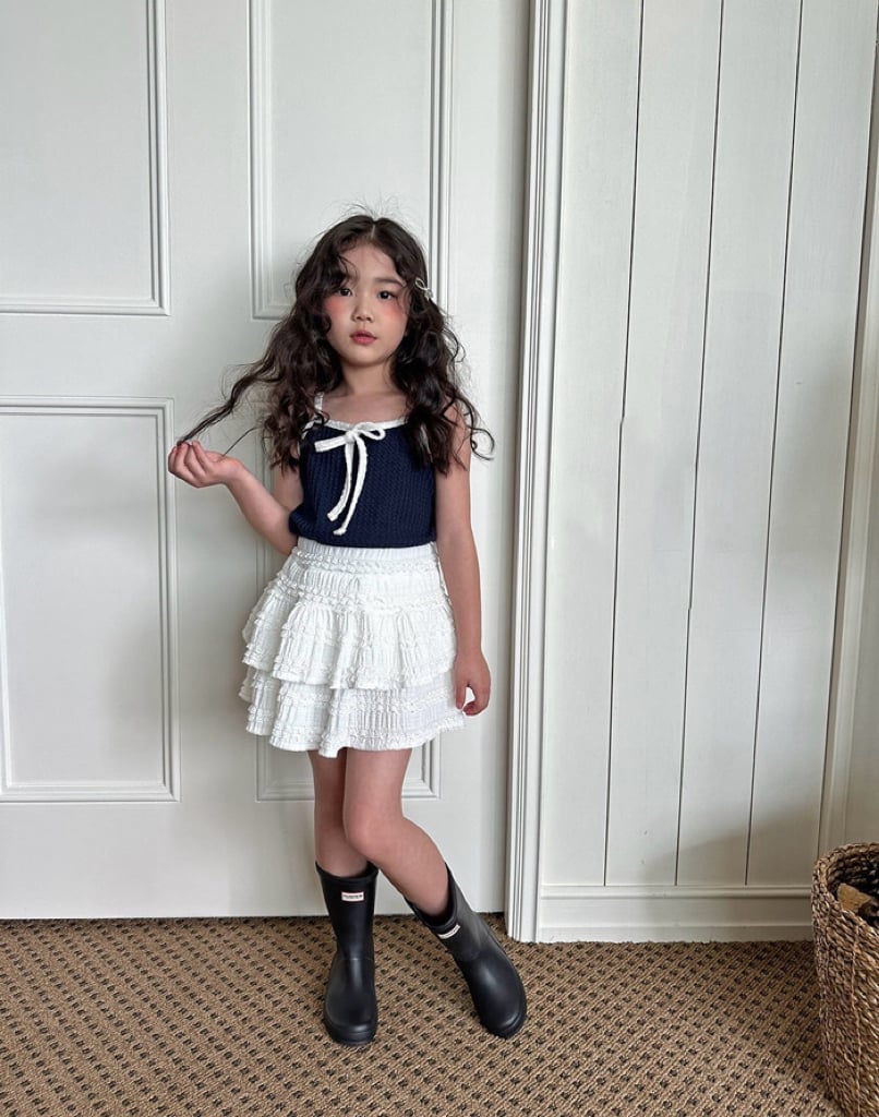 軟萌蝴蝶結細肩帶小可愛