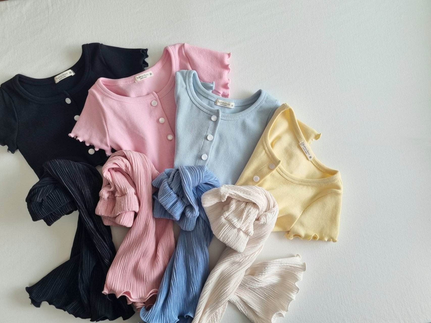 木耳花邊垂墜休閒褲