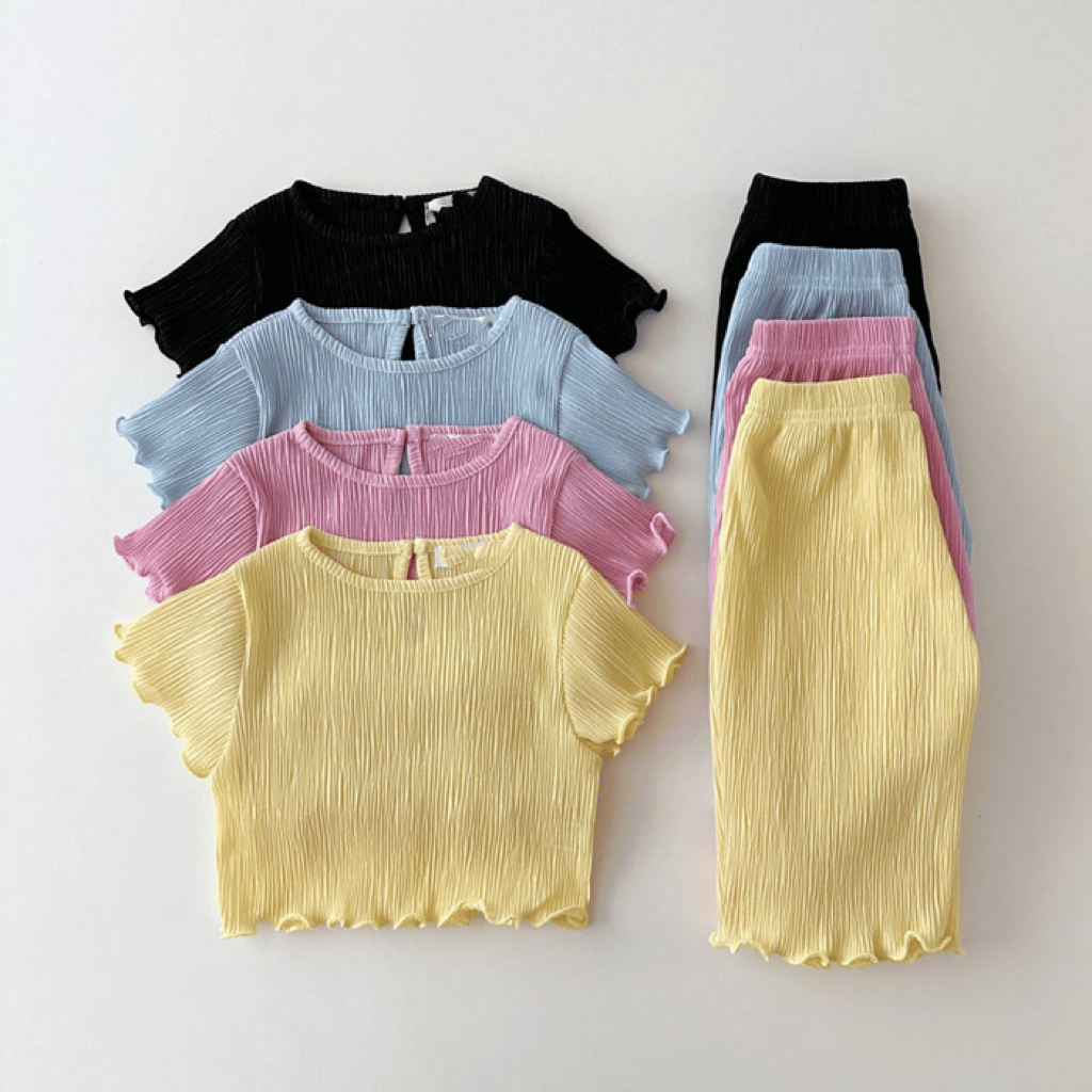 馬卡龍木耳邊套裝