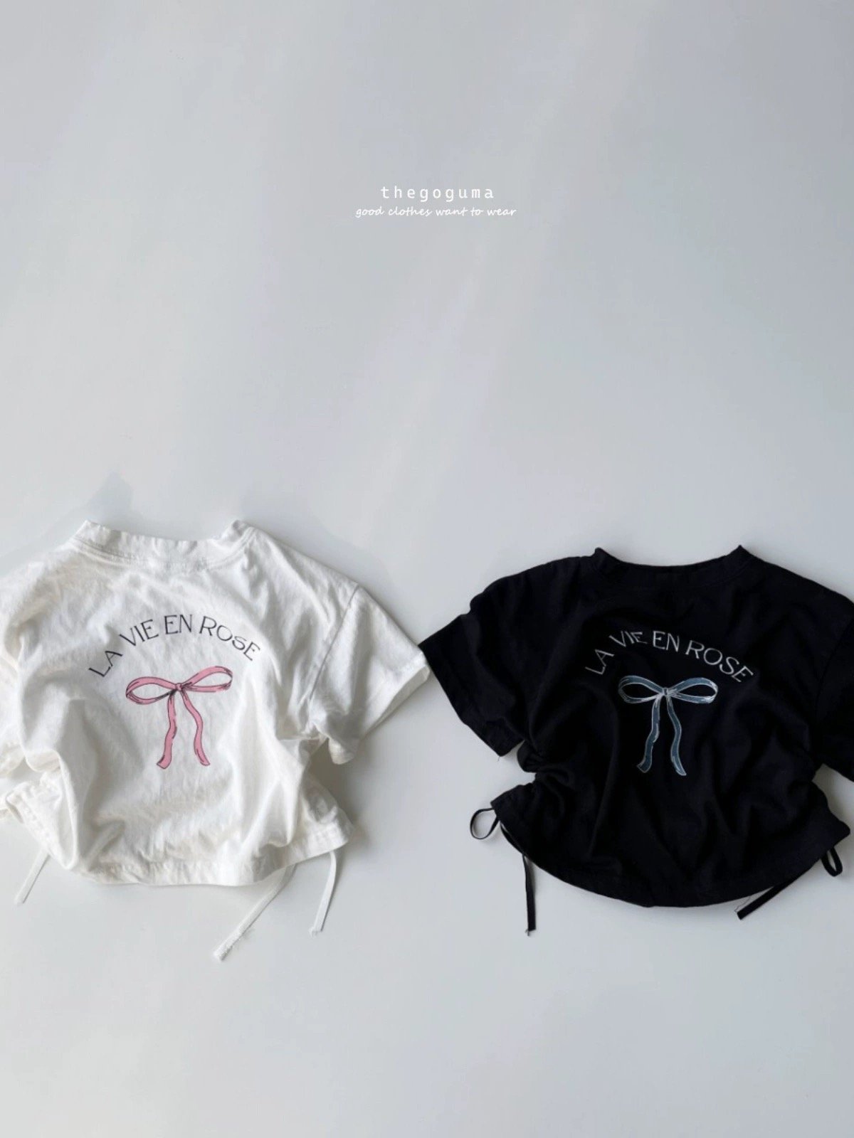 寬鬆字母蝴蝶結上衣