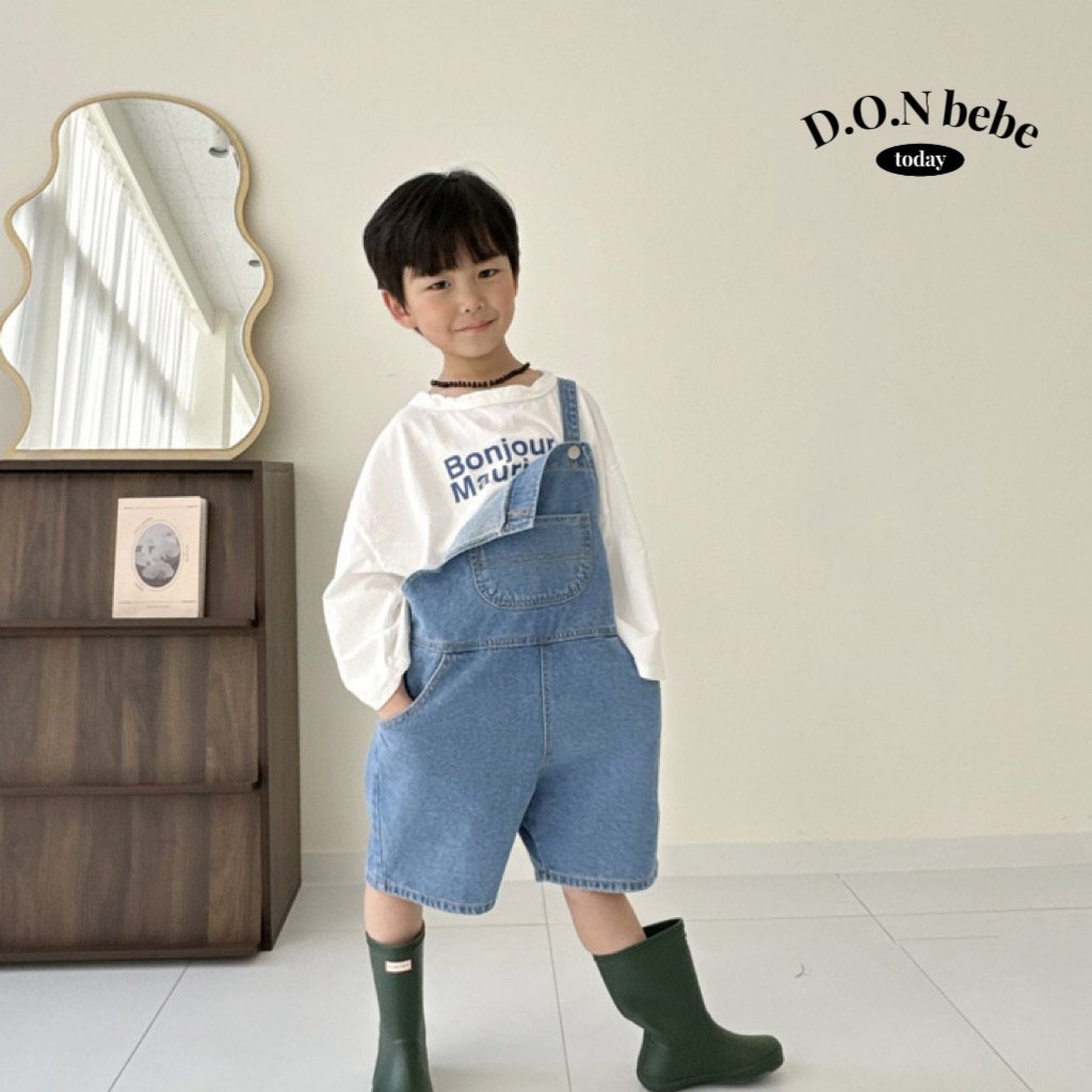 休閒吊帶牛仔褲