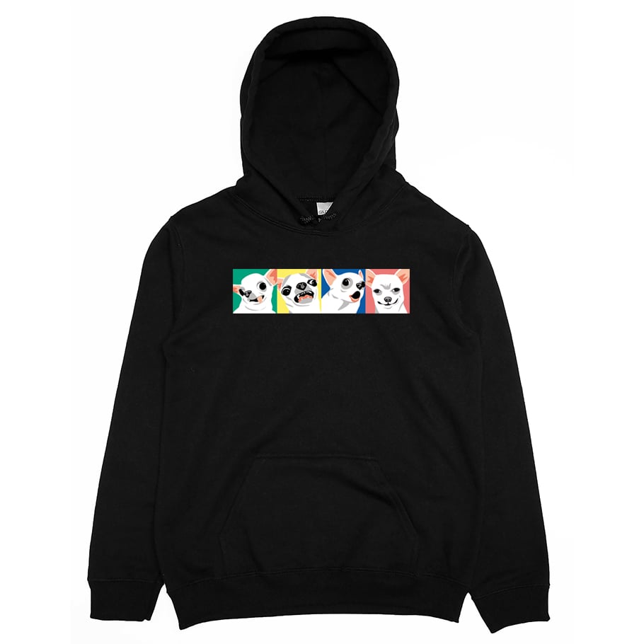 零碼出清 - 吉娃娃合輯(帽T) 黑M