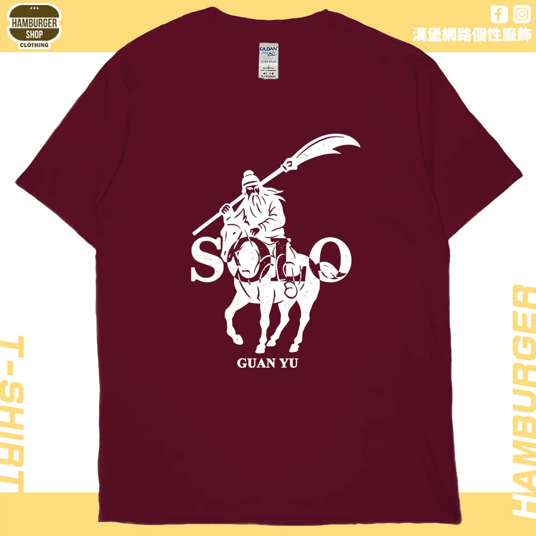 關羽SOLO(短T)Hamburger T-shirt shop 關羽SOLO(短T)Hamburger T-shirt shop