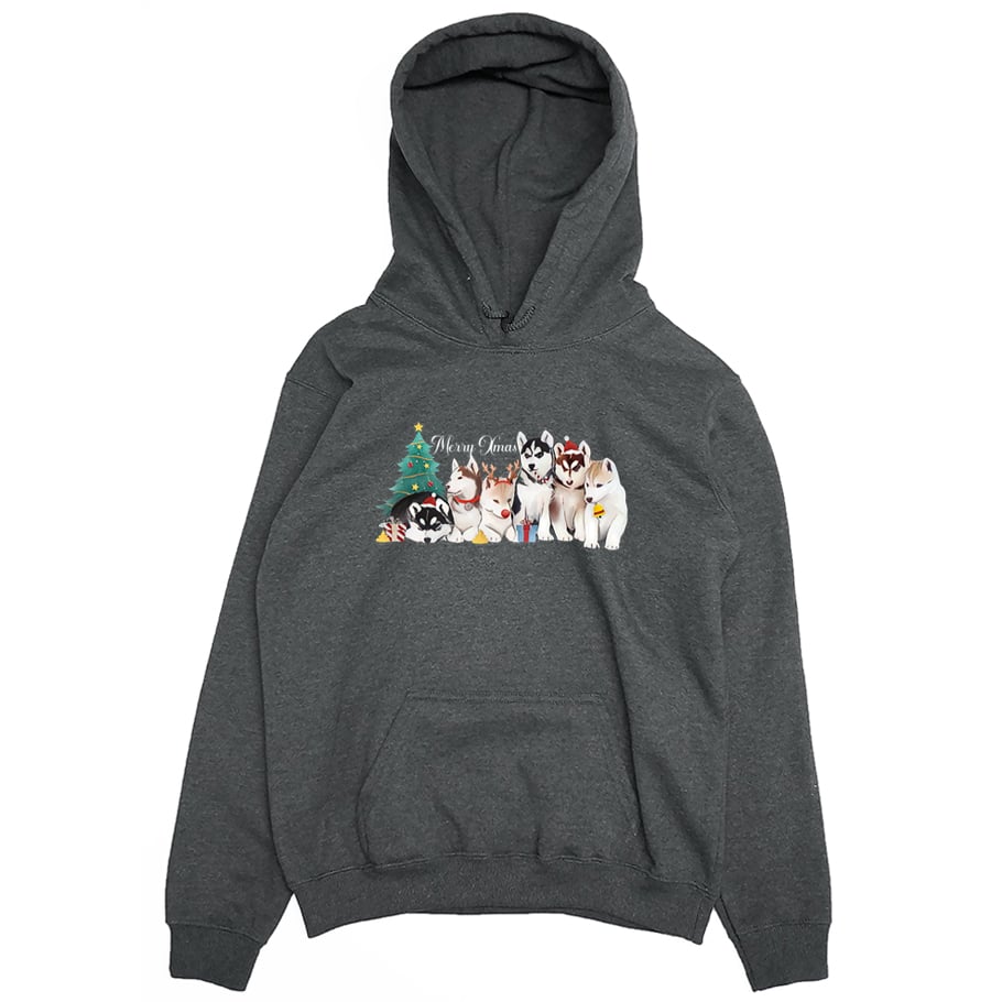 聖誕哈士奇(帽T)Hamburger T-Shirt Shop