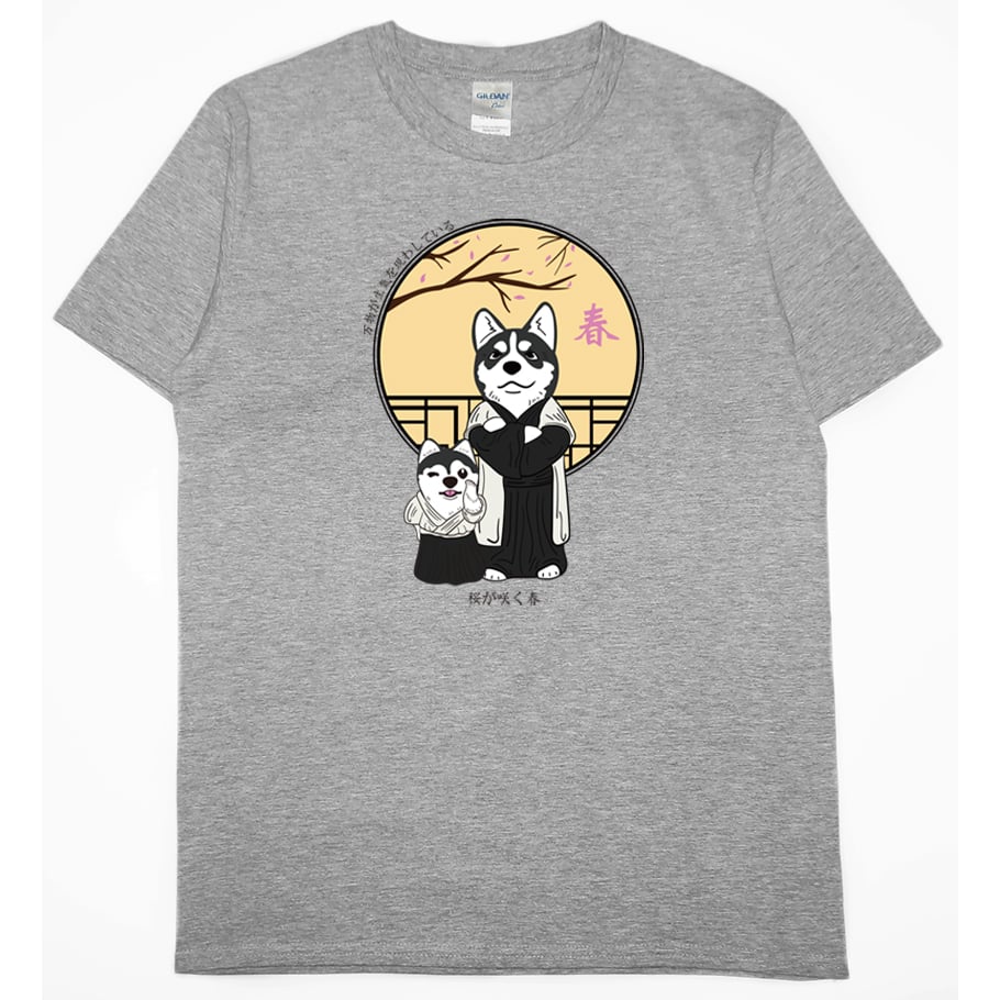 春天哈士奇(短T)Hamburger T-shirt shop