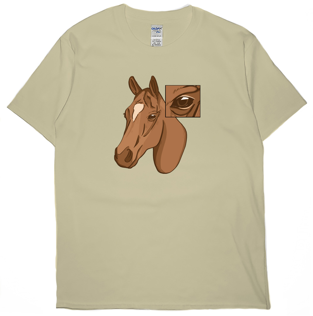 馬的眼睛(短T)Hamburger T-shirt shop
