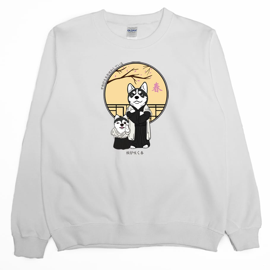 春天哈士奇(大學T)Hamburger T-Shirt Shop