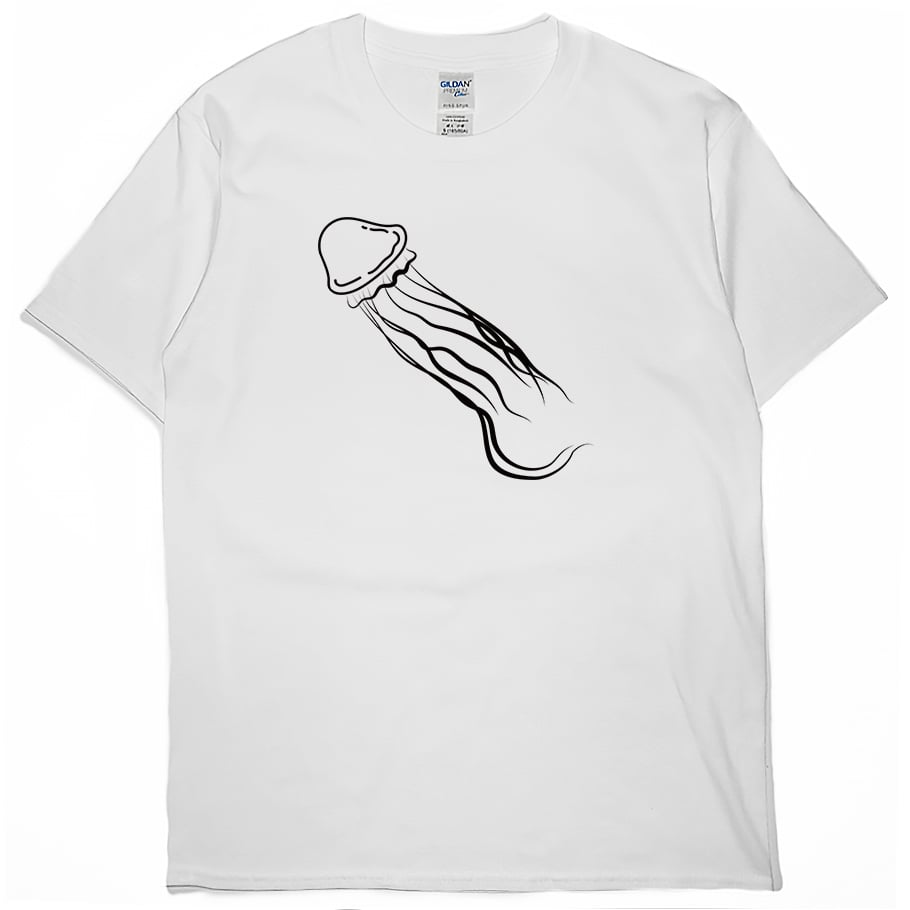 零碼出清 - 水母(短T) 白XL