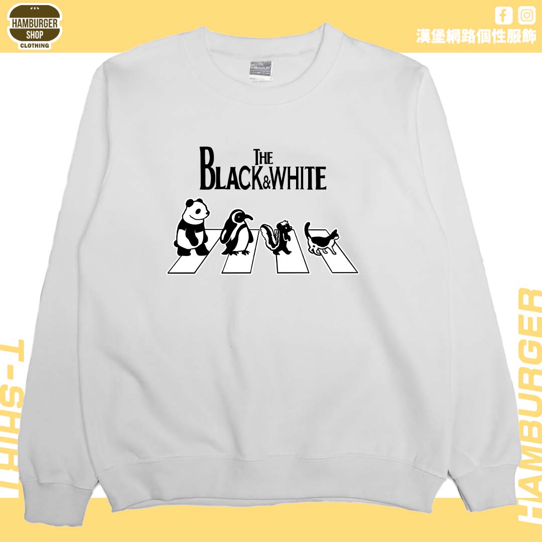 黑白動物(大學T)Hamburger T-shirt shop