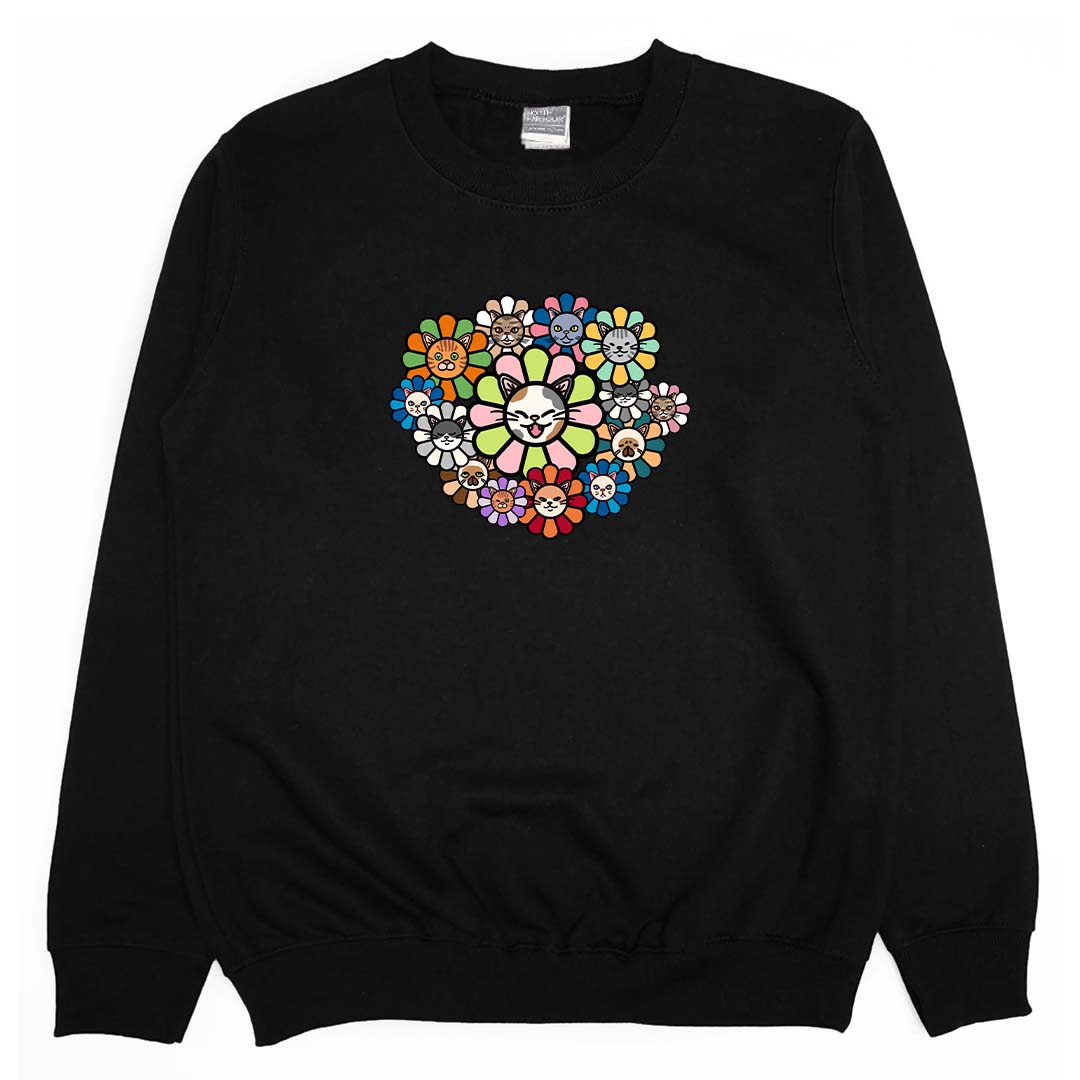 Cat flower(大學T)Hamburger T-Shirt Shop